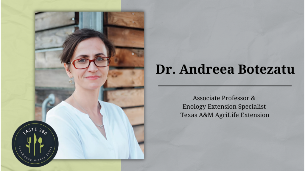 Headshot of Dr. Andreea Botezatu, associate professor and enology extension specialist